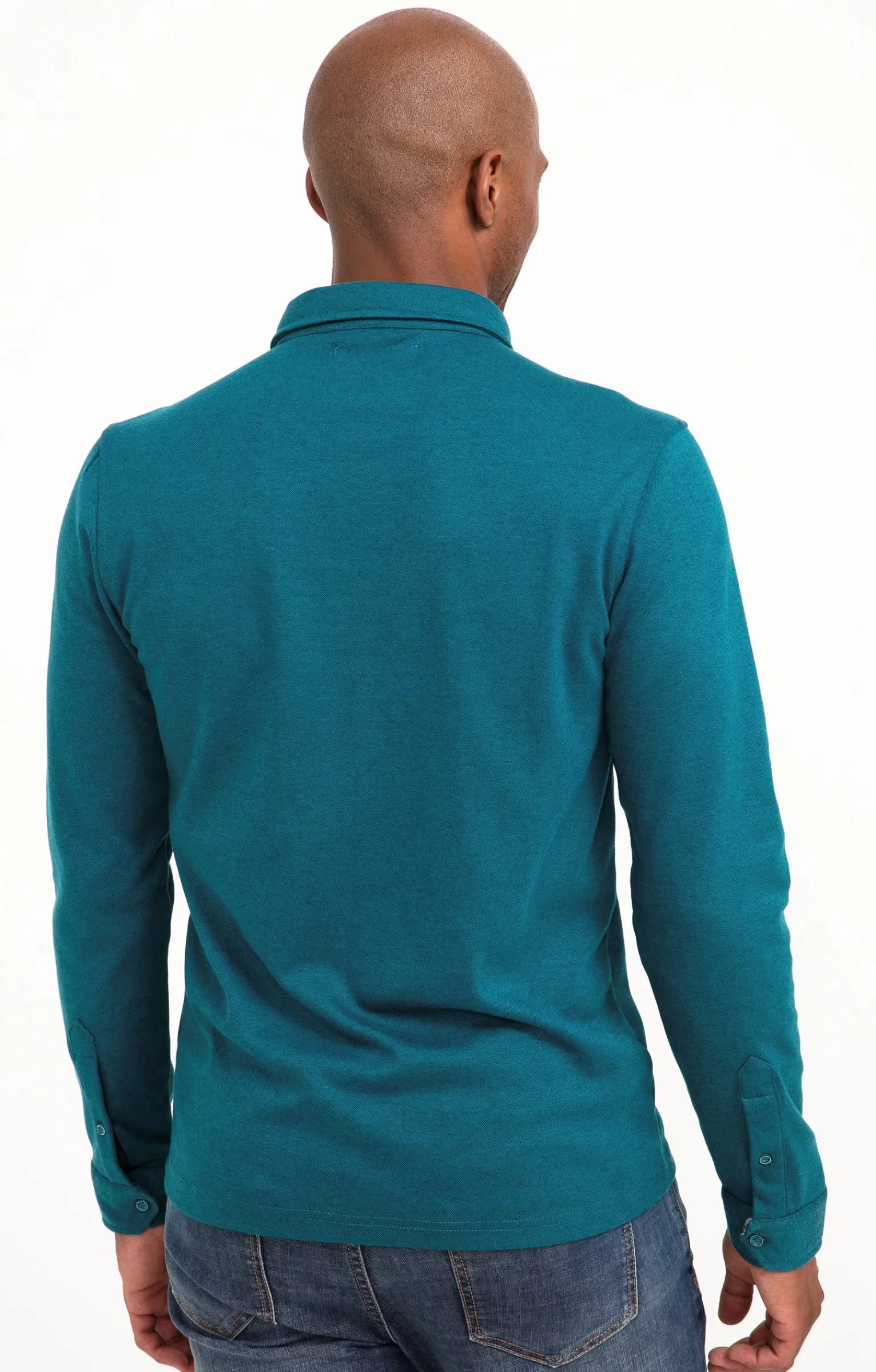 Polos & Tee-shirts<Armand Thiery Polo manches longues Sheldon - Pétrole