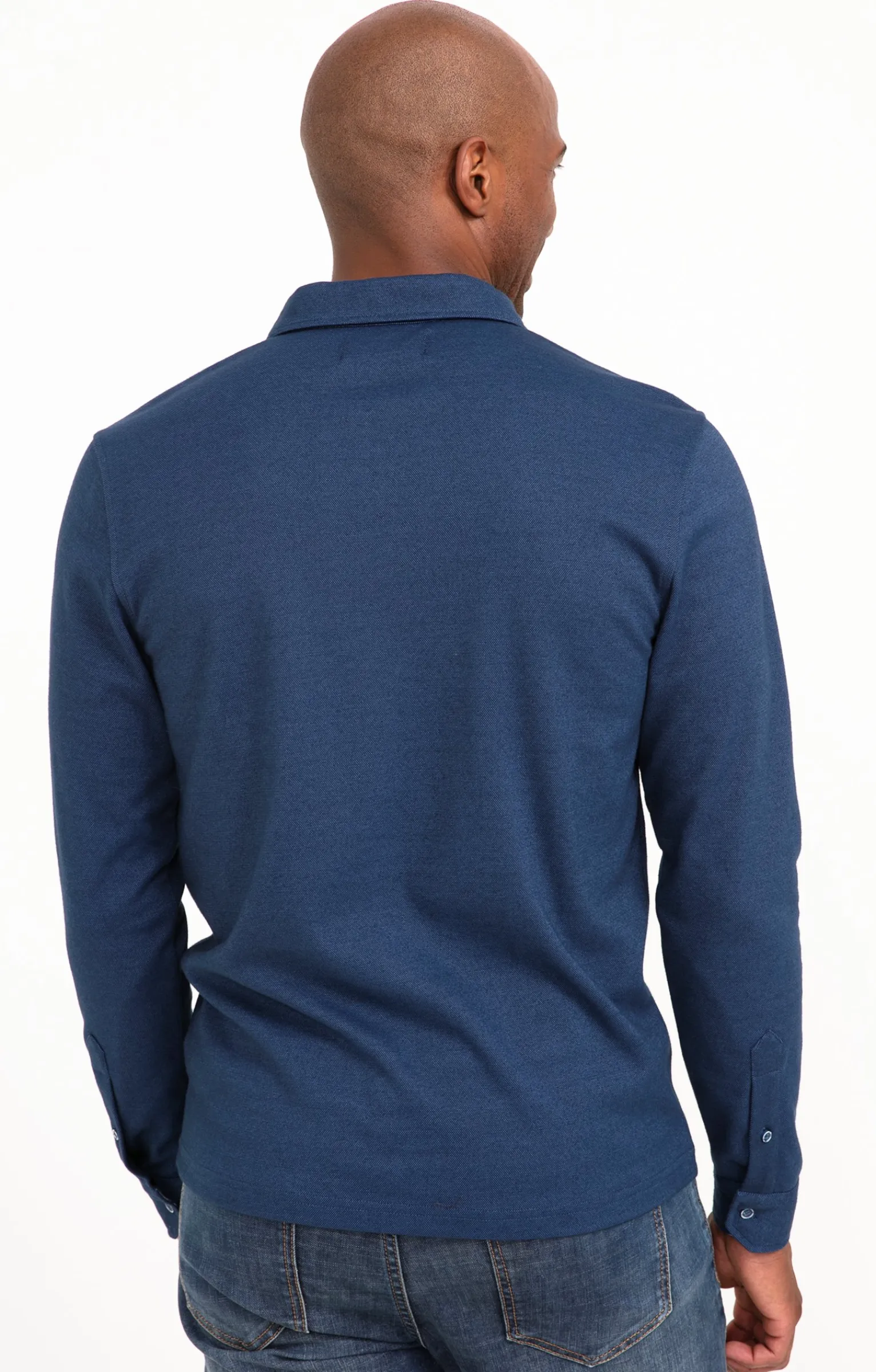 Polos & Tee-shirts<Armand Thiery Polo manches longues Sheldon - Bleu