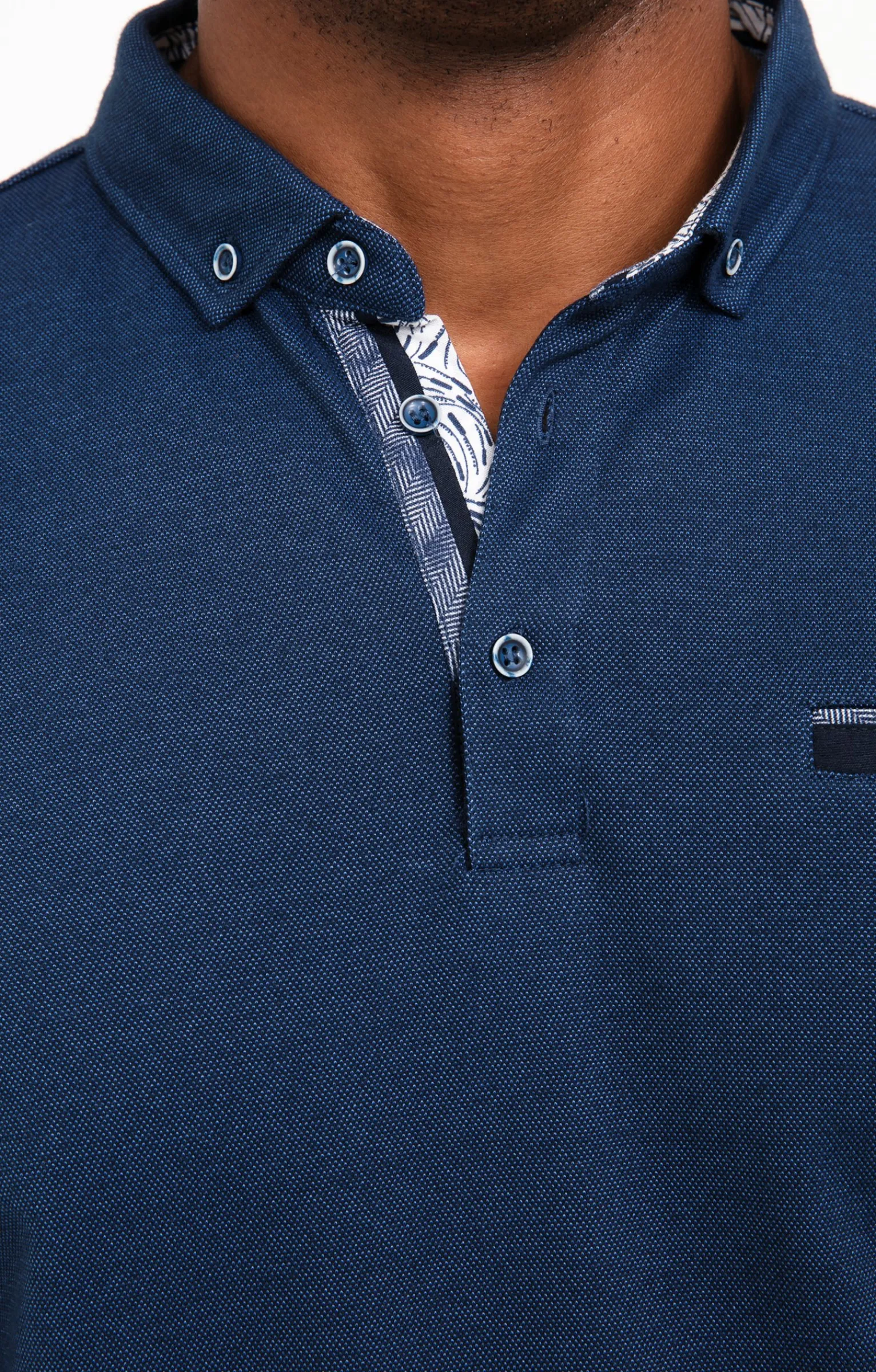 Polos & Tee-shirts<Armand Thiery Polo manches longues Sheldon - Bleu