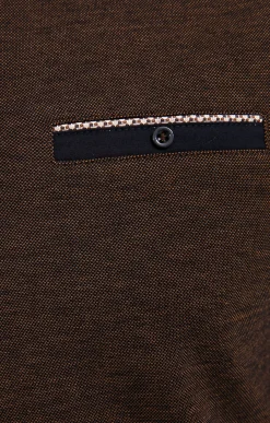 Polos & Tee-shirts<Armand Thiery Polo manches longues Sheldon - Marron