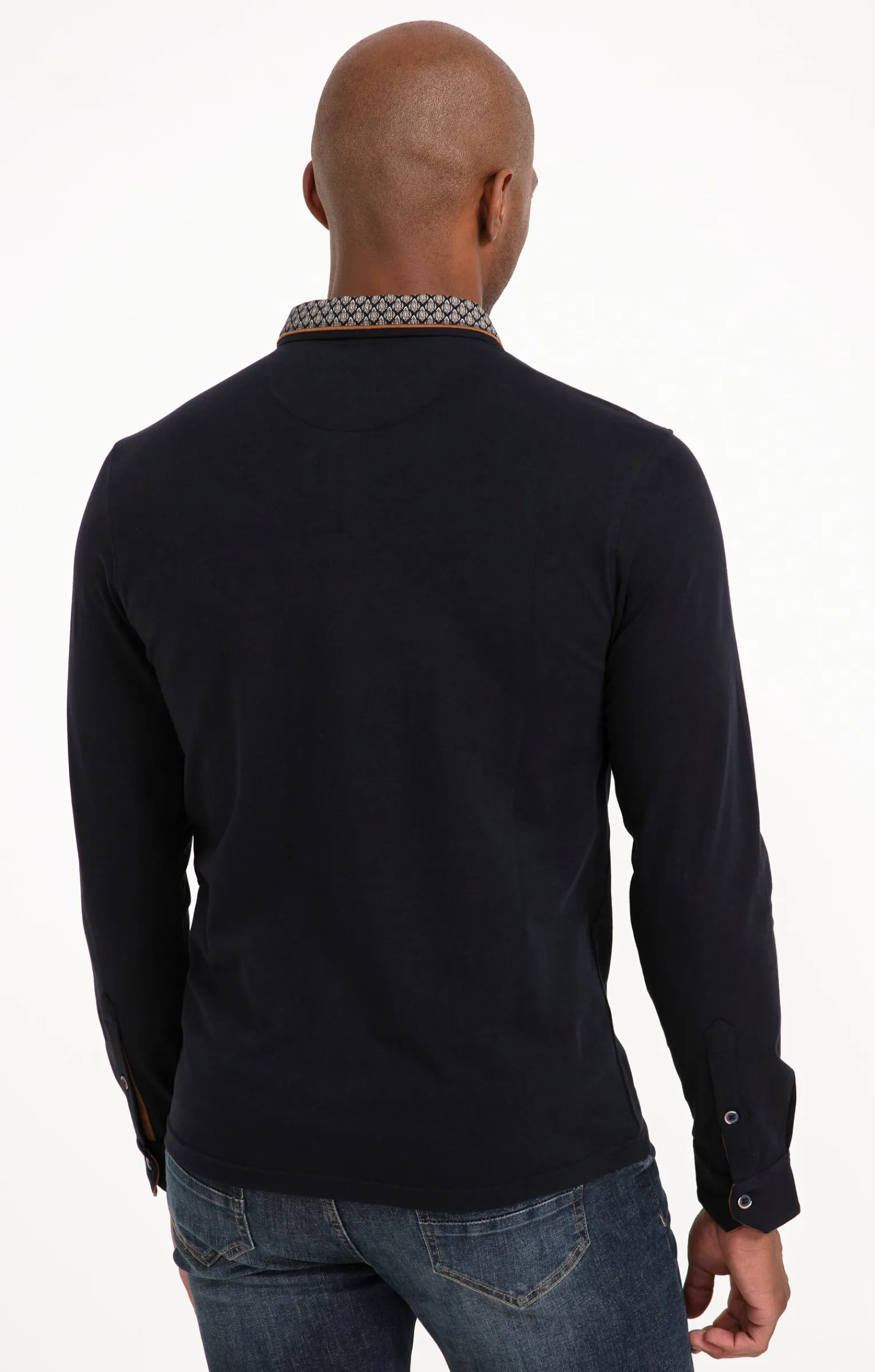 Polos & Tee-shirts<Armand Thiery Polo manches longues Sued Barca - Marine