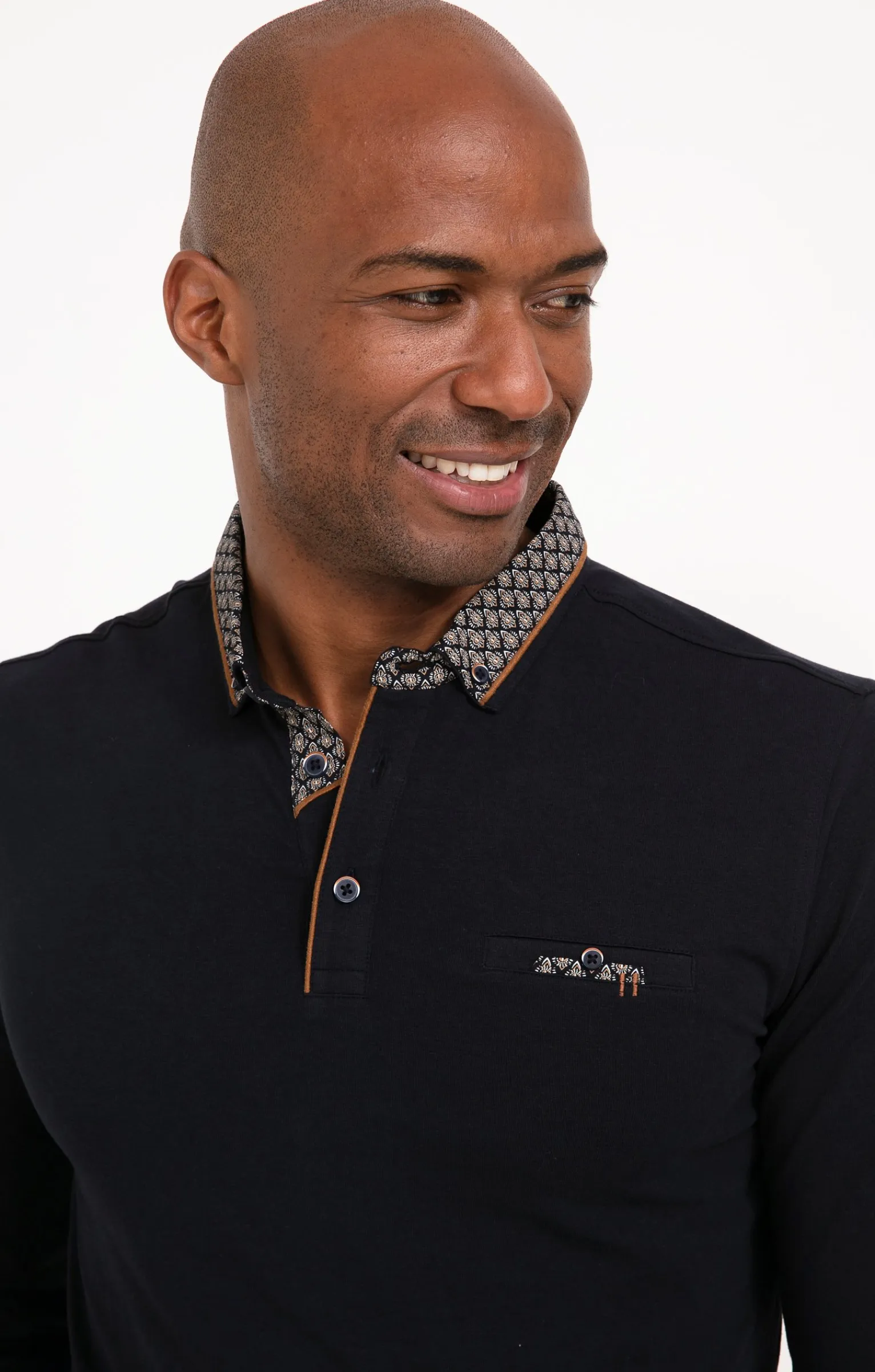 Polos & Tee-shirts<Armand Thiery Polo manches longues Sued Barca - Marine