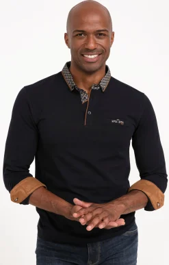 Polos & Tee-shirts<Armand Thiery Polo manches longues Sued Barca - Marine