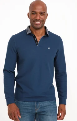 Polos & Tee-shirts<Armand Thiery Polo manches longues Ziggy - Bleudur