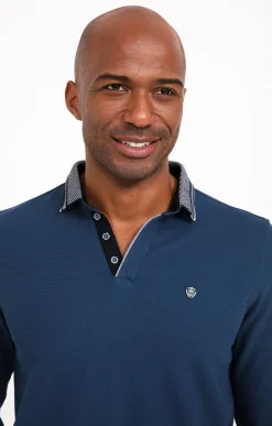 Polos & Tee-shirts<Armand Thiery Polo manches longues Ziggy - Bleudur