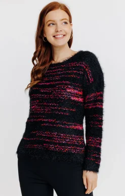 Pulls & Cardigans<Armand Thiery Pull à rayures - Noir