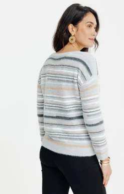 Pulls & Cardigans<Armand Thiery PULL AVEC JEU DE RAYURES - Grismoyen