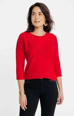 Pulls & Cardigans<Armand Thiery PULL AVEC STRASS - Rouge