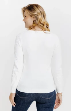 Pulls & Cardigans<Armand Thiery Pull avec torsades - Écru