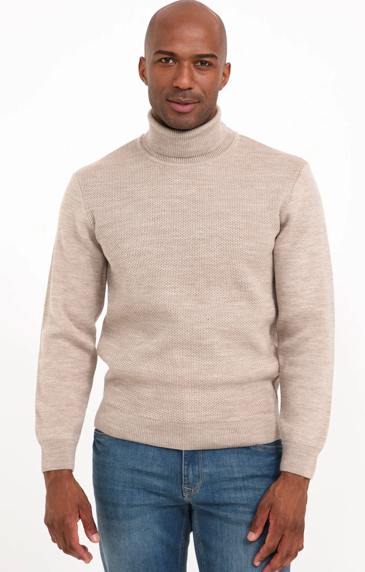 Pulls & Gilets<Armand Thiery Pull col roulé - Beige
