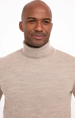 Pulls & Gilets<Armand Thiery Pull col roulé - Beige