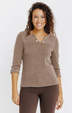 Pulls & Cardigans<Armand Thiery PULL BI MATIERE - Camel