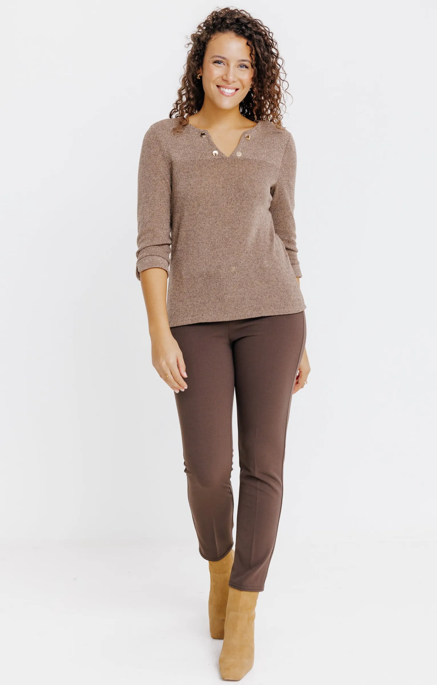 Pulls & Cardigans<Armand Thiery PULL BI MATIERE - Camel