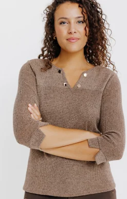 Pulls & Cardigans<Armand Thiery PULL BI MATIERE - Camel