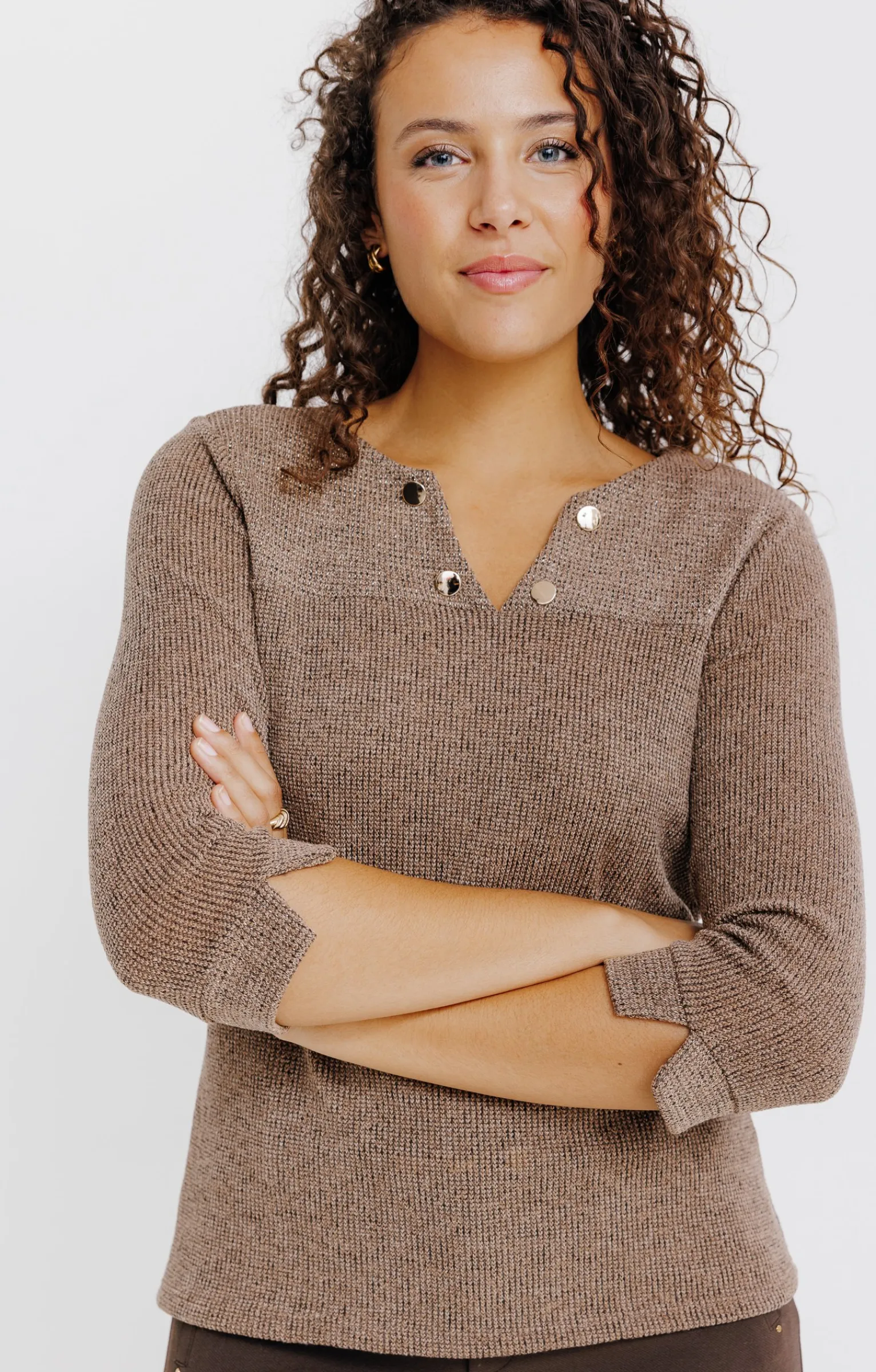 Pulls & Cardigans<Armand Thiery PULL BI MATIERE - Camel
