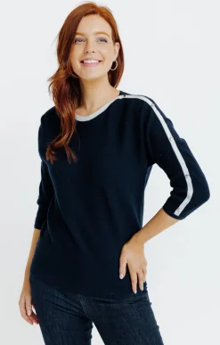 Pulls & Cardigans<Armand Thiery Pull bicolore - Marine