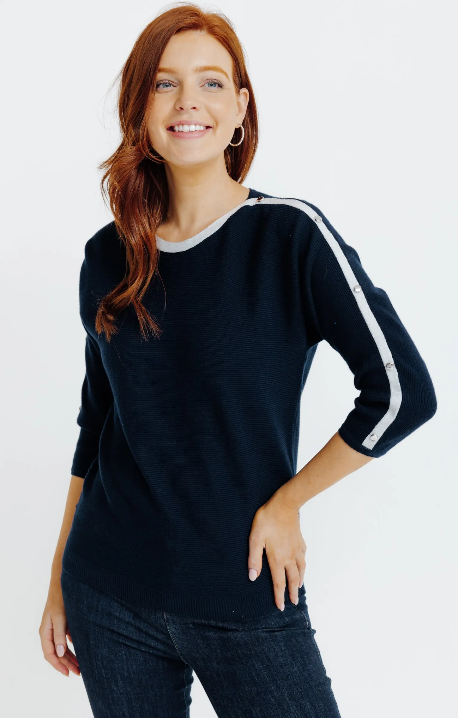 Pulls & Cardigans<Armand Thiery Pull bicolore - Marine