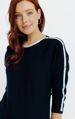 Pulls & Cardigans<Armand Thiery Pull bicolore - Marine