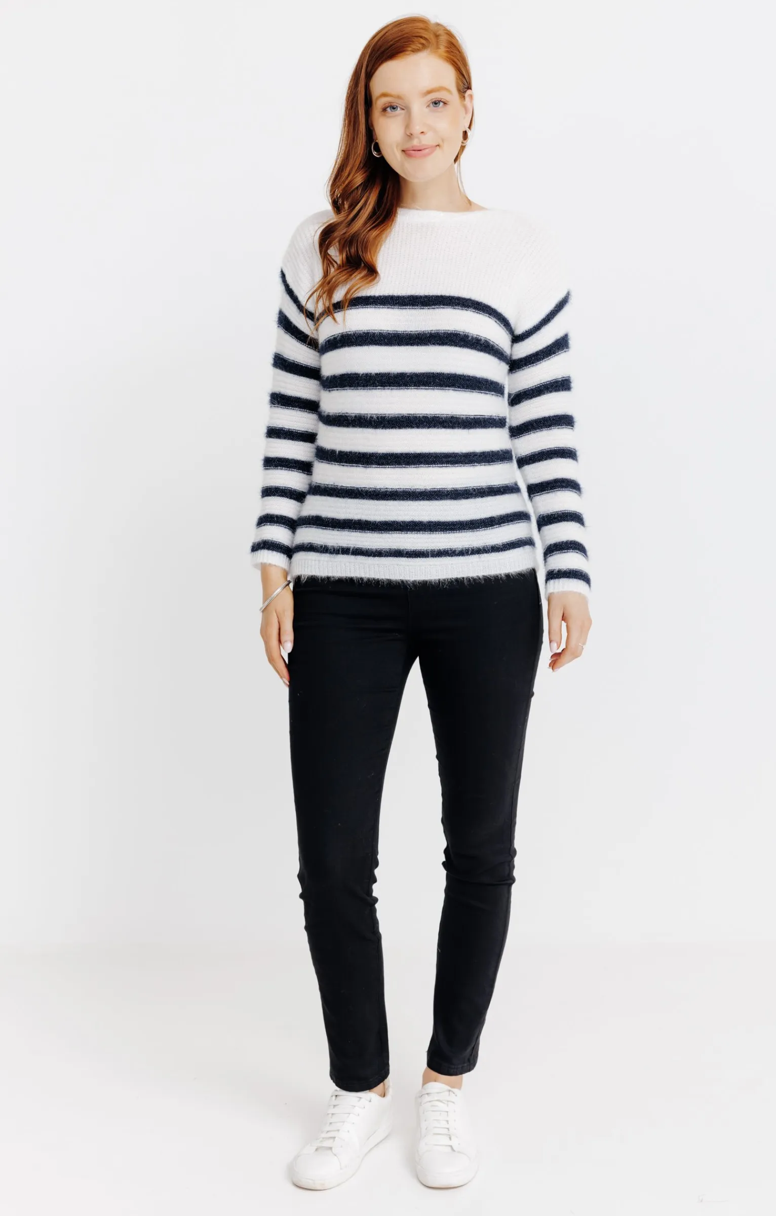 Pulls & Cardigans<Armand Thiery Pull bicolore rayé - Écru