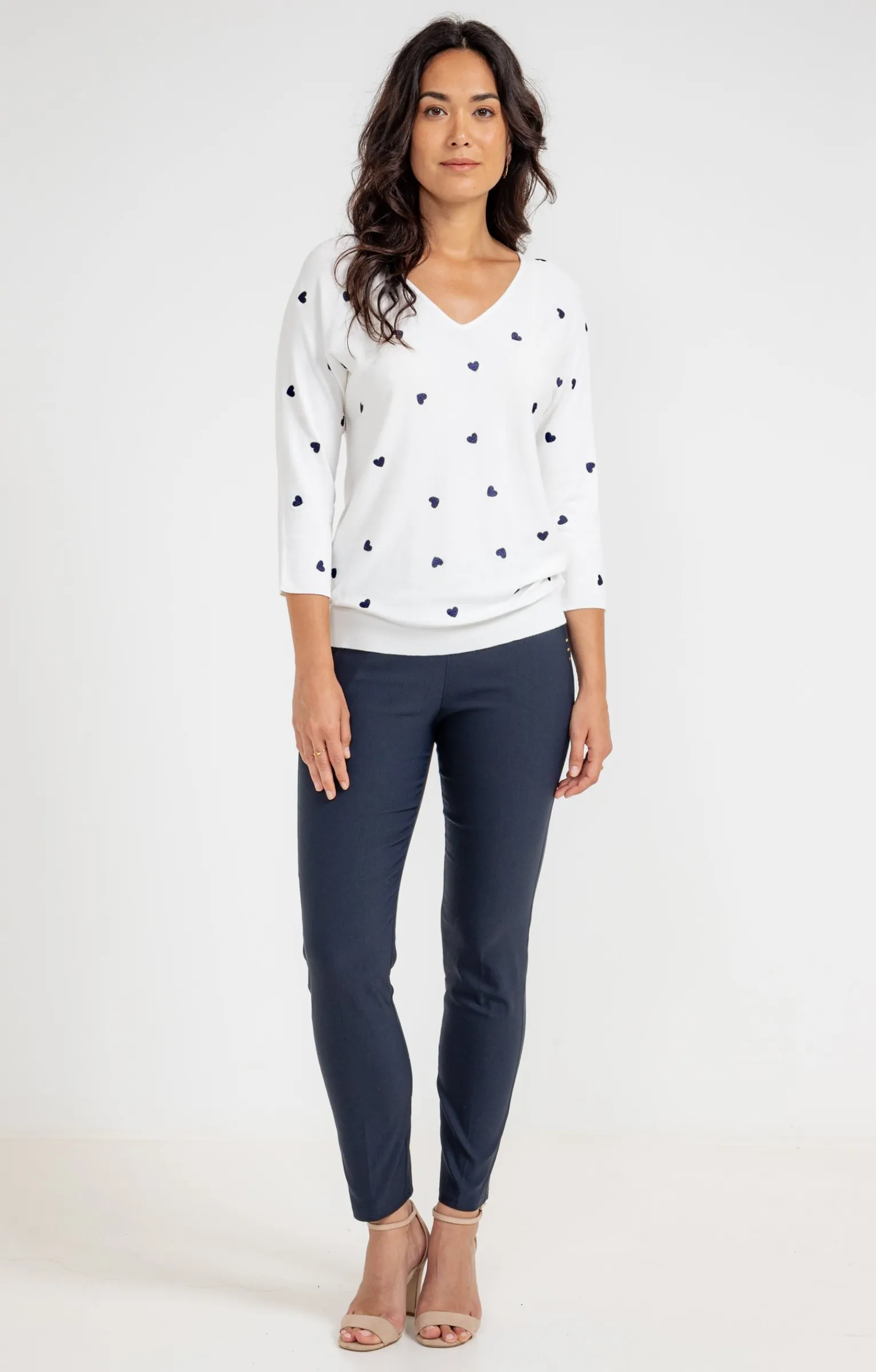 Pulls & Cardigans<Armand Thiery Pull broderie cœur - Écru
