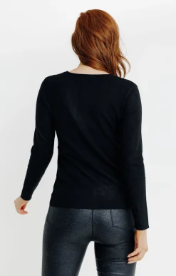 Pulls & Cardigans<Armand Thiery PULL COL BRODE - Noir