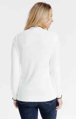 Pulls & Cardigans<Armand Thiery Pull col froufrou - Écru
