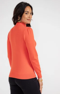 Pulls & Cardigans<Armand Thiery Pull col montant - Mandarine