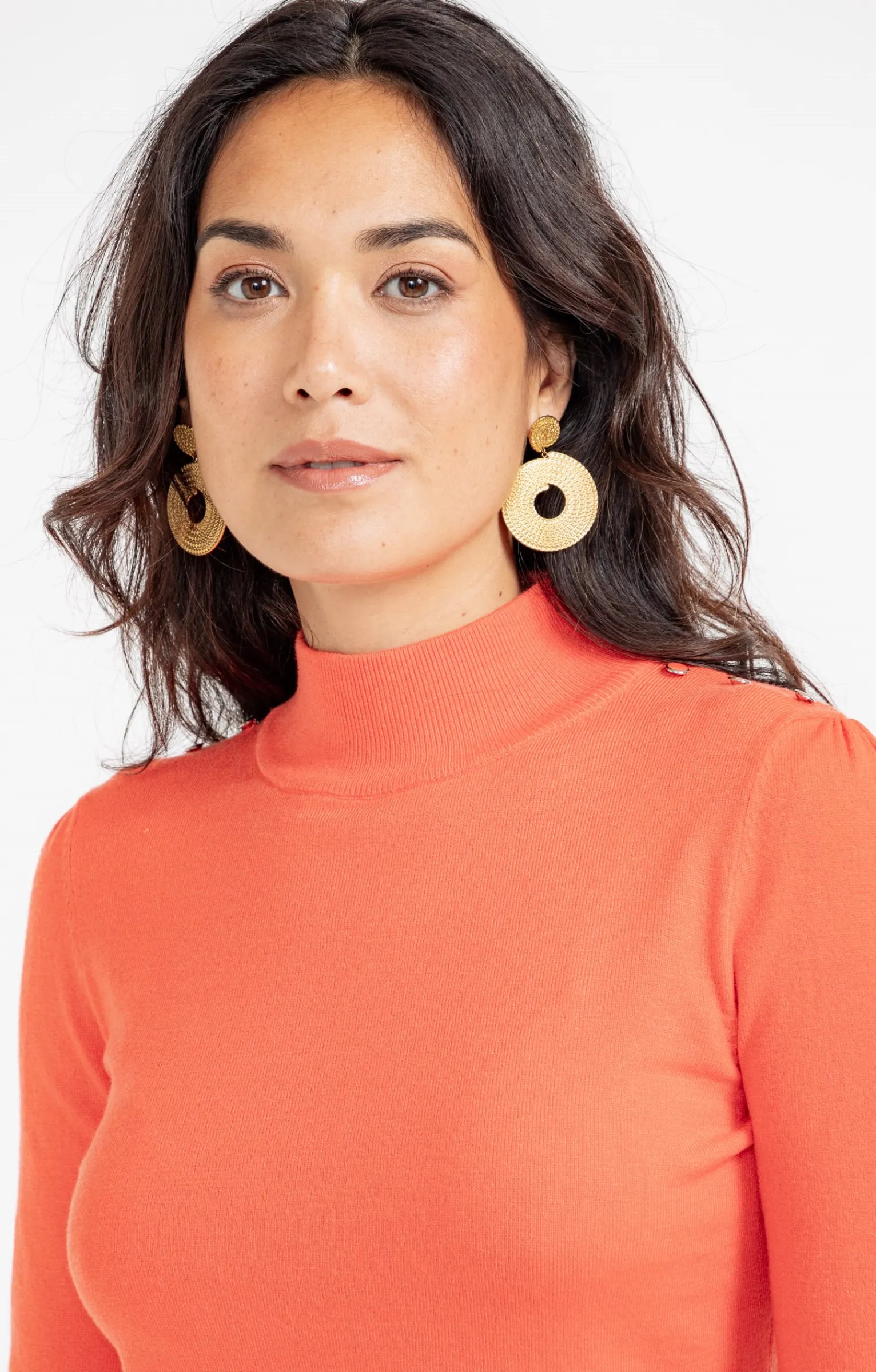 Pulls & Cardigans<Armand Thiery Pull col montant - Mandarine