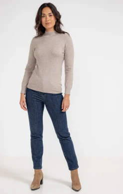 Pulls & Cardigans<Armand Thiery Pull col montant - Taupe