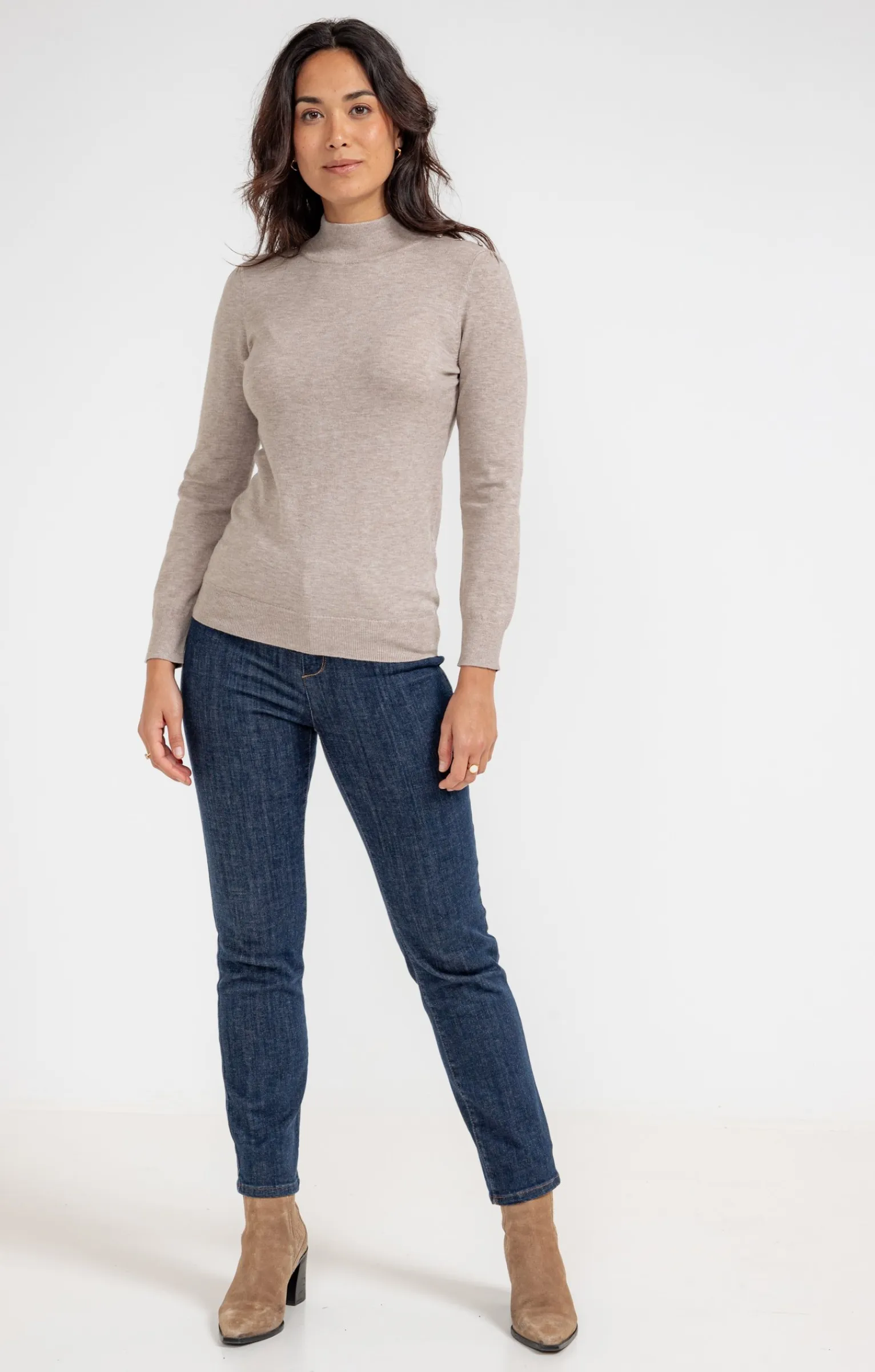 Pulls & Cardigans<Armand Thiery Pull col montant - Taupe