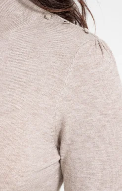 Pulls & Cardigans<Armand Thiery Pull col montant - Taupe