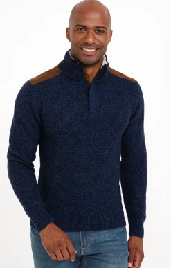 Pulls & Gilets<Armand Thiery Pull col montant avec sherpa - Bleudur