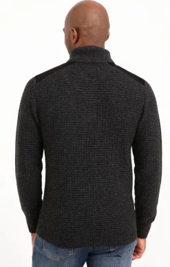 Pulls & Gilets<Armand Thiery Pull col montant avec sherpa - Anthracite