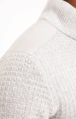 Pulls & Gilets<Armand Thiery Pull col montant avec sherpa - Grisclair