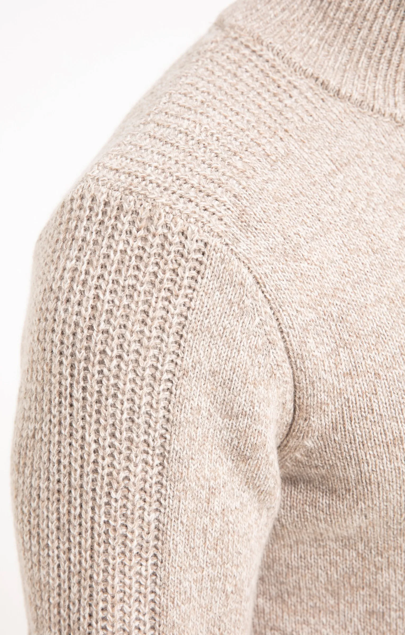 Pulls & Gilets<Armand Thiery Pull col montant boutonné - Beige