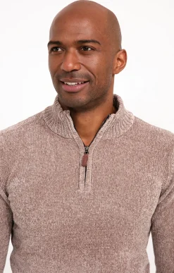 Pulls & Gilets<Armand Thiery Pull col montant chenille - Beige