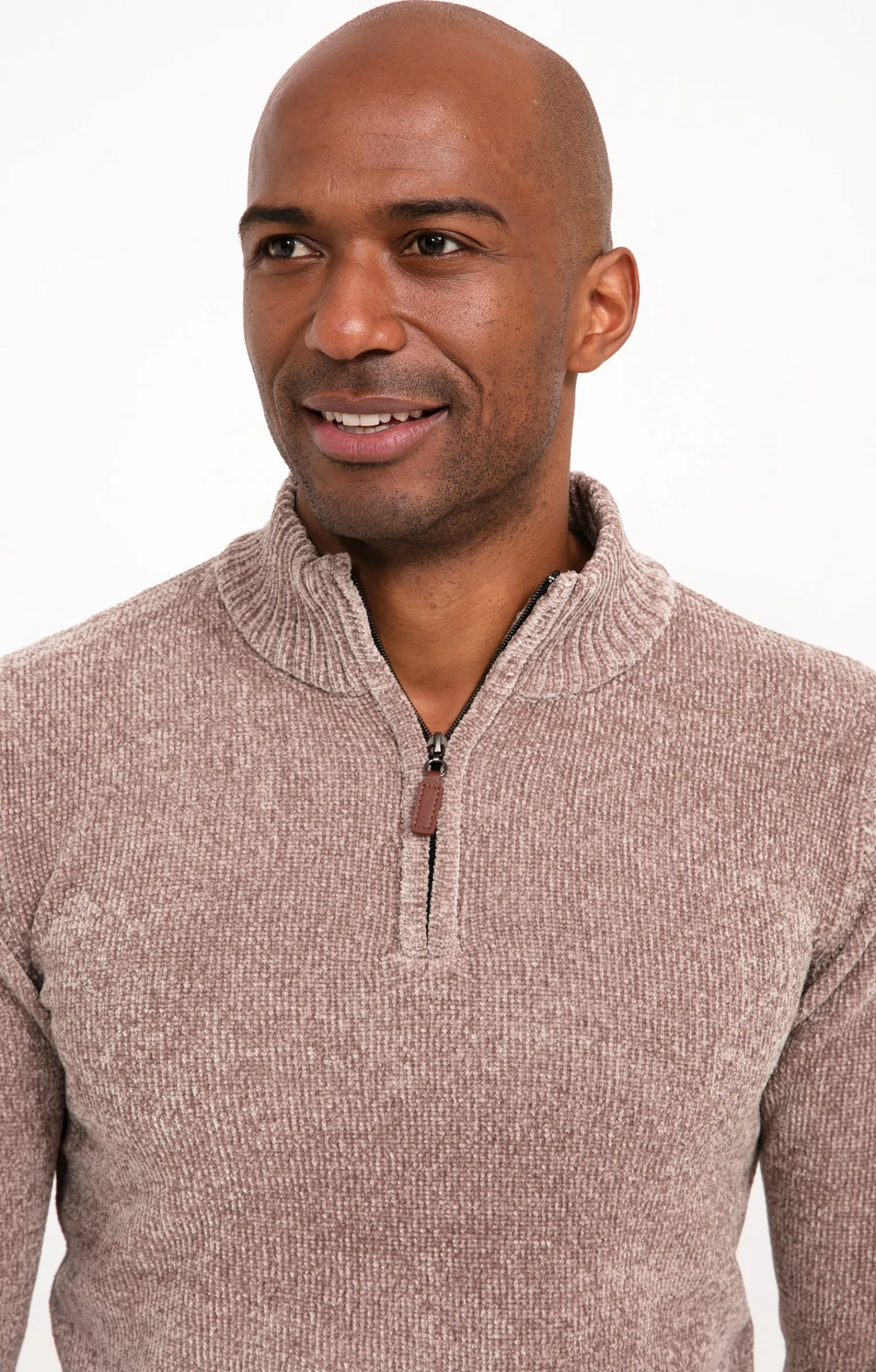 Pulls & Gilets<Armand Thiery Pull col montant chenille - Beige