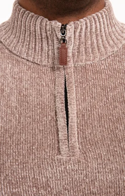 Pulls & Gilets<Armand Thiery Pull col montant chenille - Beige