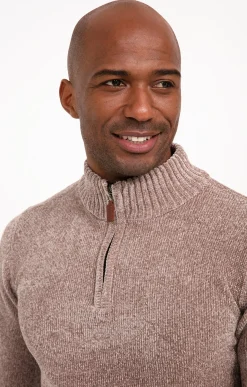 Pulls & Gilets<Armand Thiery Pull col montant chenille - Beige