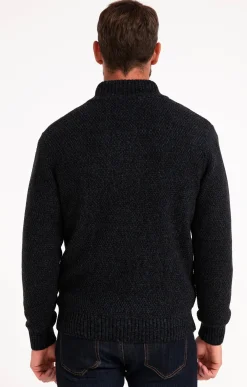 Pulls & Gilets<Armand Thiery Pull col montant doublé polaire - Marine