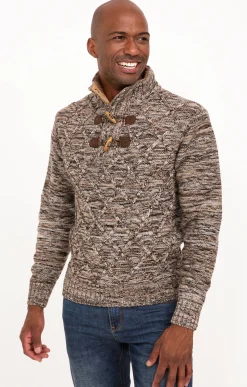 Pulls & Gilets<Armand Thiery Pull col montant torsadé - Camel