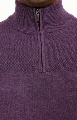 Pulls & Gilets<Armand Thiery Pull col montant zippé - Parme