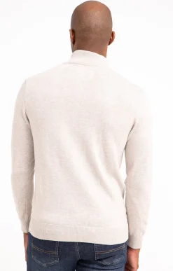 Pulls & Gilets<Armand Thiery Pull col montant zippé - Beige