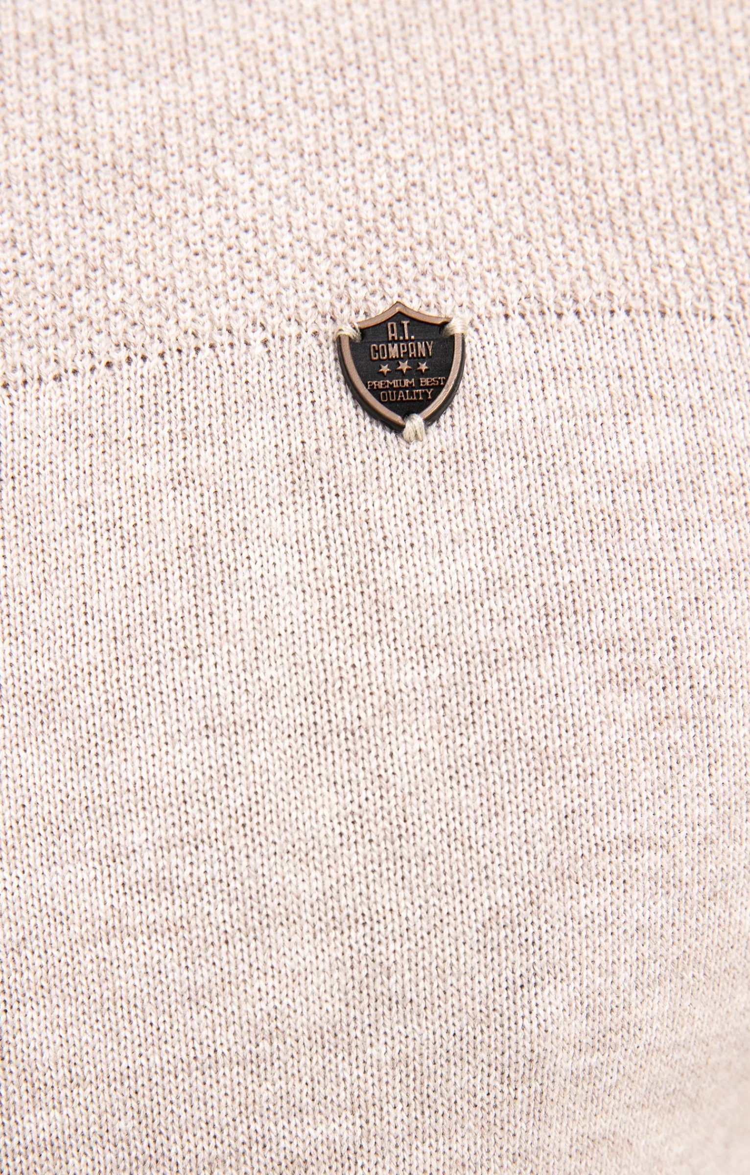 Pulls & Gilets<Armand Thiery Pull col montant zippé - Beige