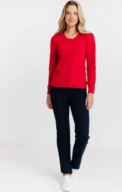 Pulls & Cardigans<Armand Thiery Pull col rond - Rouge