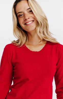 Pulls & Cardigans<Armand Thiery Pull col rond - Rouge