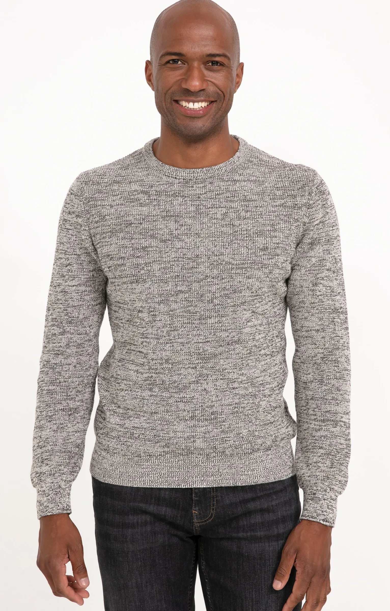Pulls & Gilets<Armand Thiery Pull col rond côtelé - Grisclair