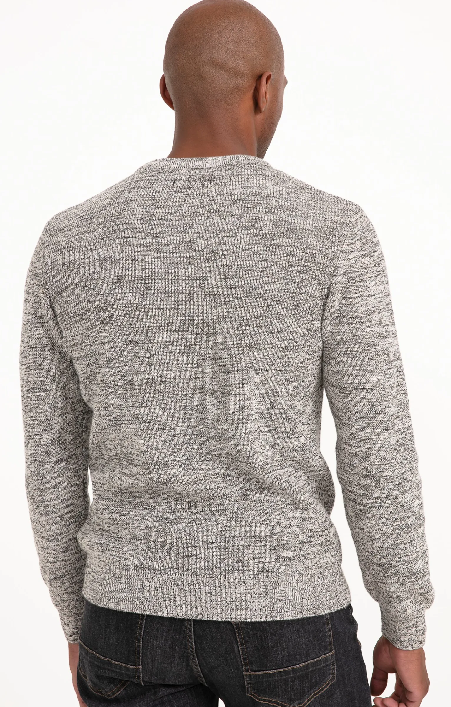 Pulls & Gilets<Armand Thiery Pull col rond côtelé - Grisclair