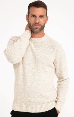 Pulls & Gilets<Armand Thiery Pull col rond ecru - Écru