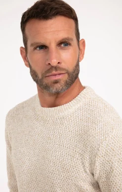 Pulls & Gilets<Armand Thiery Pull col rond ecru - Écru